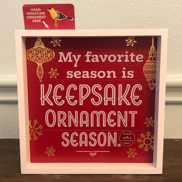 Hallmark Miniature Ornament Display